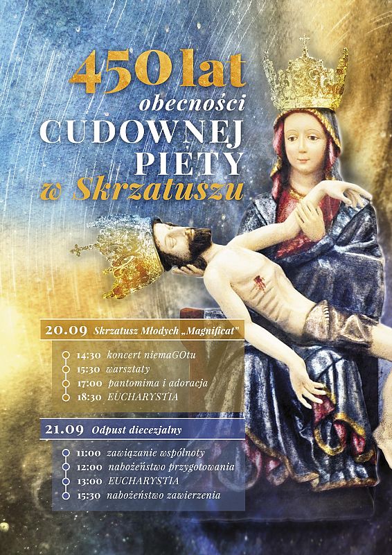 Jubileusz 450-lecia obecności Piety Matki Bożej Bolesnej w Skrzatuszu - SĄ WOLNE MIEJSCA grafika