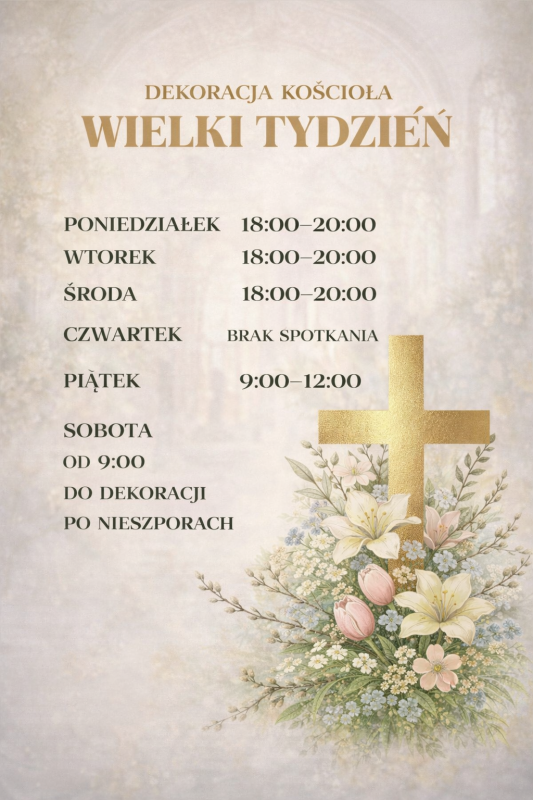DEKORACJA KOŚCIOŁA grafika